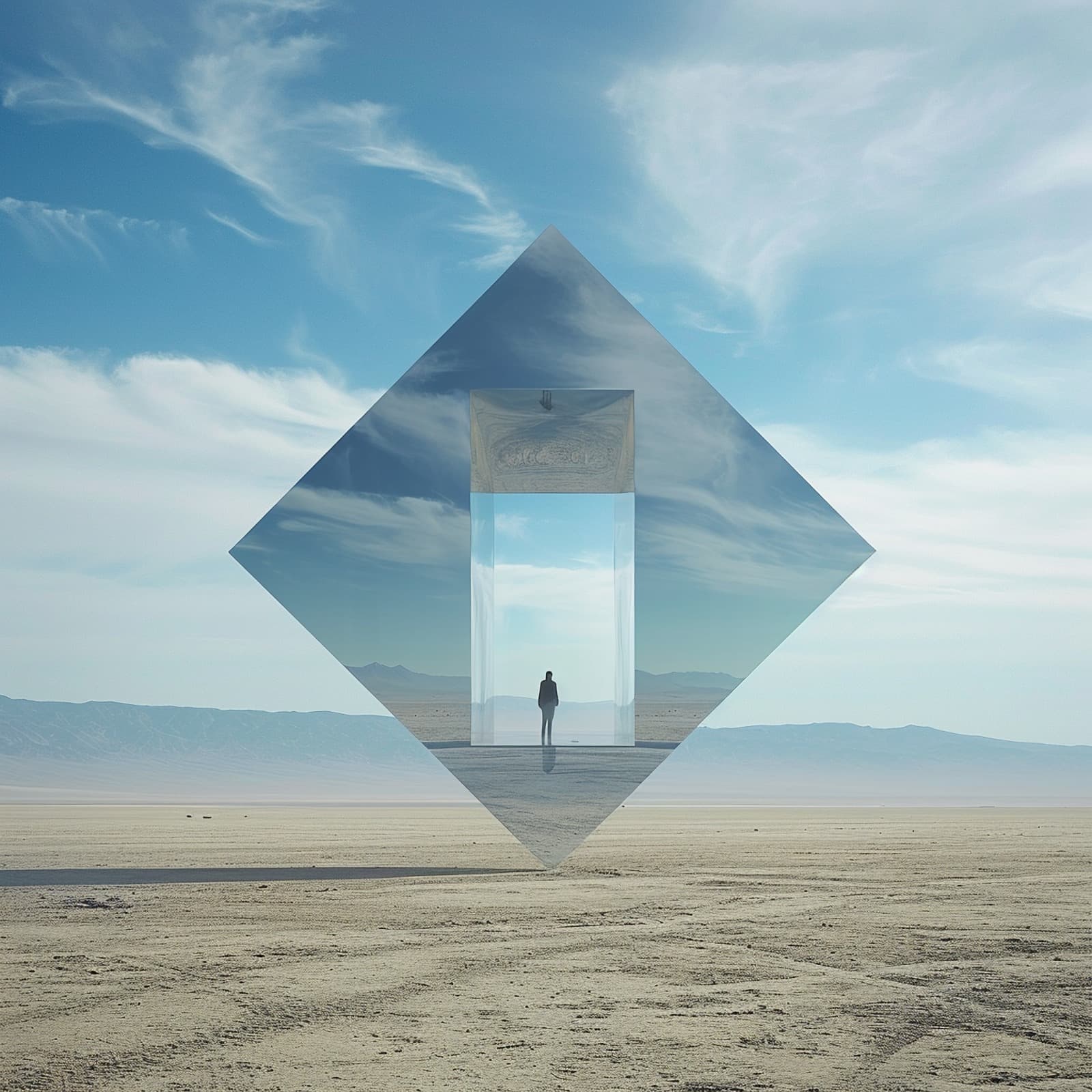 Modern white residential building surrounded by trees